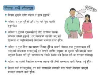 ネパール民法　結婚と離婚②　結婚の条件