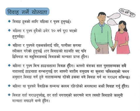 ネパール民法　結婚と離婚②　結婚の条件